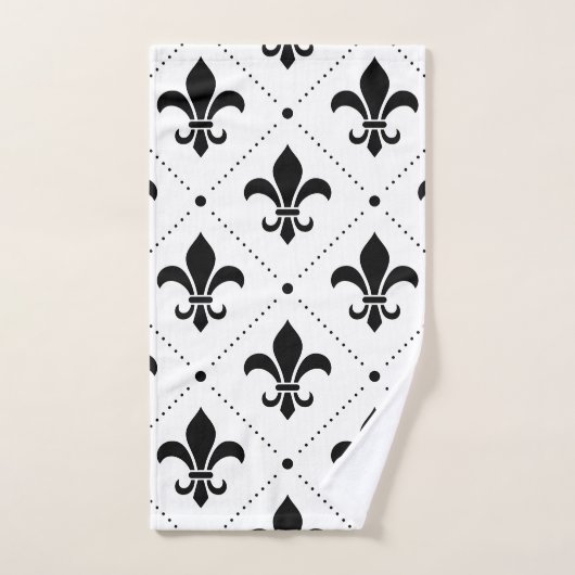 Fleur De Lis Pattern Bad Handdoek (Handdoek)