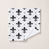 Fleur De Lis Pattern Bad Handdoek (Wasdoekje)