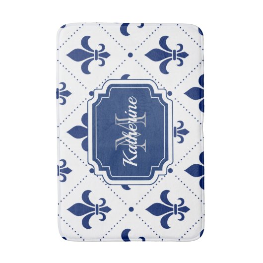 Fleur-de-lis Pattern Badmat (Voorkant Verticaal)