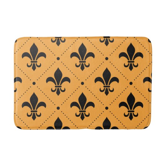 Fleur De Lis Pattern Badmat (Voorkant)