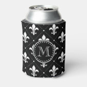 Fleur De Lis Pattern Blikjeskoeler (Blikje Achterkant)