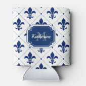 Fleur-de-lis Pattern Blikjeskoeler (Achterkant)