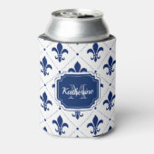 Fleur-de-lis Pattern Blikjeskoeler (Blikje Achterkant)