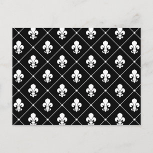 Fleur De Lis Pattern Briefkaart