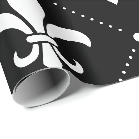 Fleur De Lis Pattern Cadeaupapier (Rol Hoek)