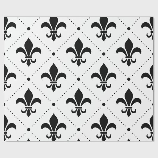 Fleur De Lis Pattern Cadeaupapier (Vlak)