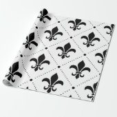 Fleur De Lis Pattern Cadeaupapier (Uitgerold)