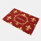 Fleur-de-lis Pattern Deurmat (Schuin)