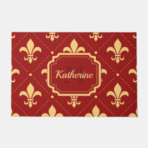 Fleur-de-lis Pattern Deurmat