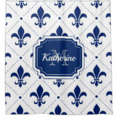 Fleur-de-lis Pattern Douchegordijn (Voorkant)