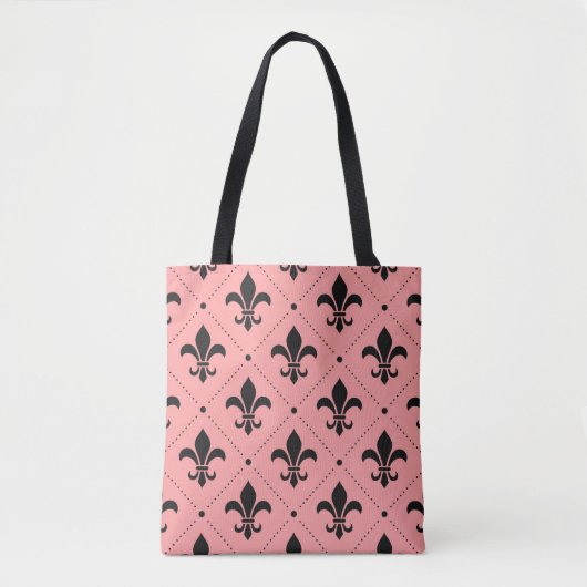 Fleur De Lis Pattern Draagtas (Voorkant)