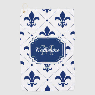 Fleur-de-lis Pattern Golfhanddoek