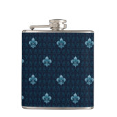 Fleur De Lis Pattern Heupfles (Voorkant)