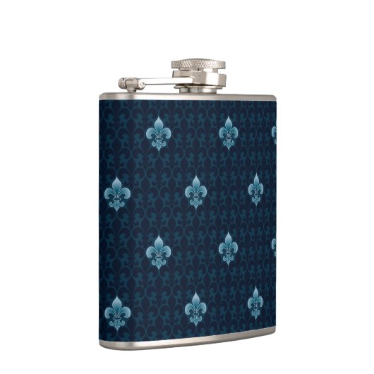 Fleur De Lis Pattern Heupfles (Rechts)