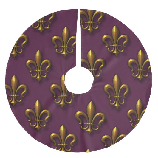 Fleur De Lis Pattern Kerstboom Rok (Voorkant)