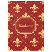 Fleur-de-lis Pattern Klembord (Achterkant)