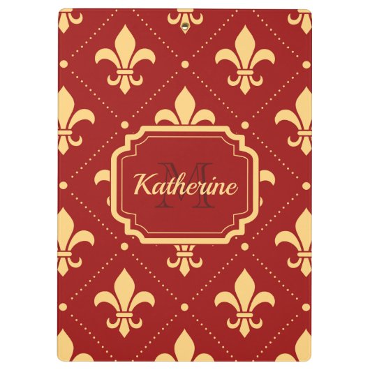 Fleur-de-lis Pattern Klembord (Achterkant)