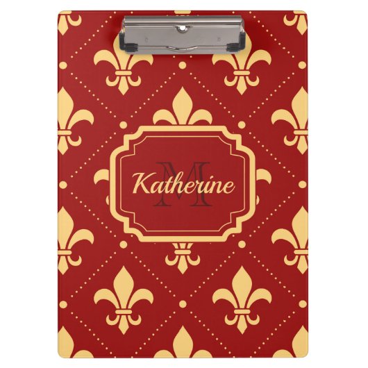 Fleur-de-lis Pattern Klembord (Voorkant)
