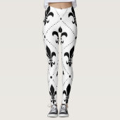 Fleur De Lis Pattern Leggings (Voorkant)