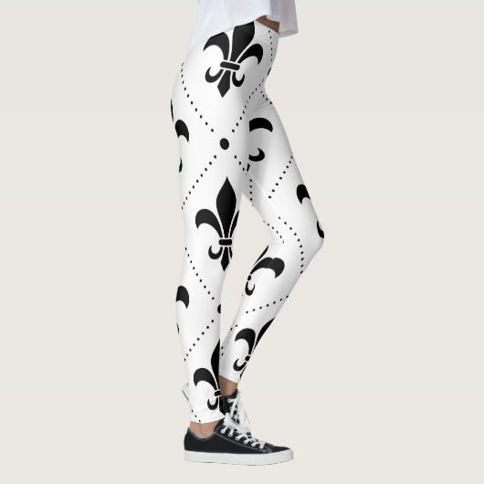 Fleur De Lis Pattern Leggings (Rechts)