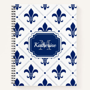 Fleur-de-lis Pattern Notitieboek