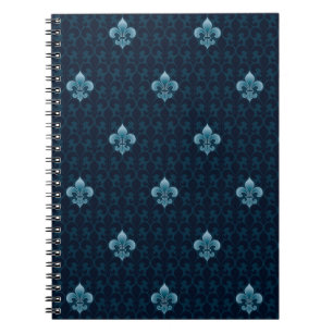 Fleur De Lis Pattern Notitieboek