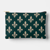 Fleur de Lis Pattern, Royal Franse crème op groen Etui (Voorkant)