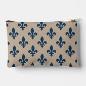 Fleur de Lis Pattern, Royal French Blue op Crème Etui (Achterkant)