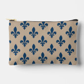 Fleur de Lis Pattern, Royal French Blue op Crème Etui (Voorkant)