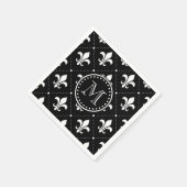 Fleur De Lis Pattern Servet (Hoek)