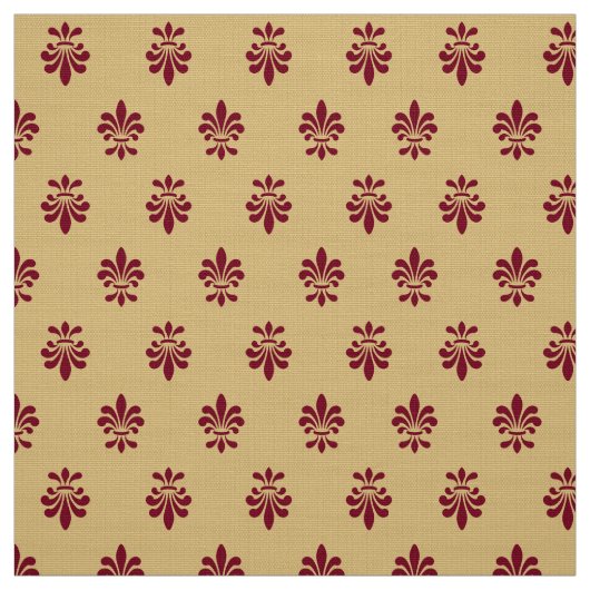 Fleur De Lis Pattern Stof (Swatch)