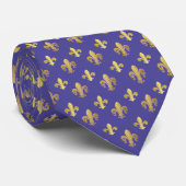 Fleur-de-lis Pattern Stropdas (Opgerold)