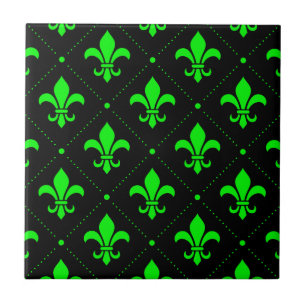 Fleur-de-Lis Pattern Tegeltje