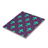 Fleur-de-Lis Pattern Tegeltje (Zijkant)