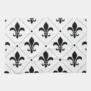 Fleur De Lis Pattern Theedoek