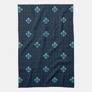Fleur De Lis Pattern Theedoek