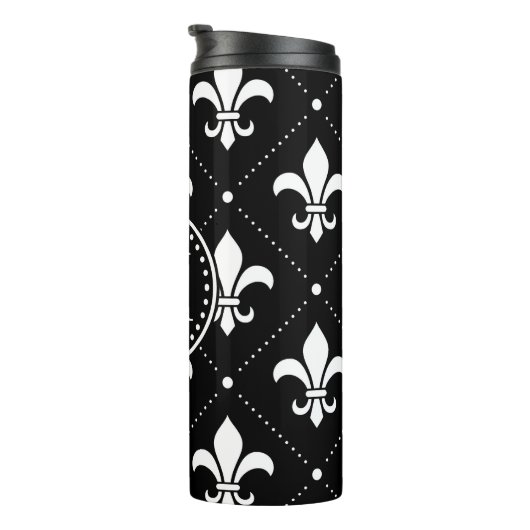 Fleur De Lis Pattern Thermosbeker (Geroteerd rechts)
