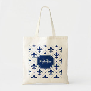 Fleur-de-lis Pattern Tote Bag
