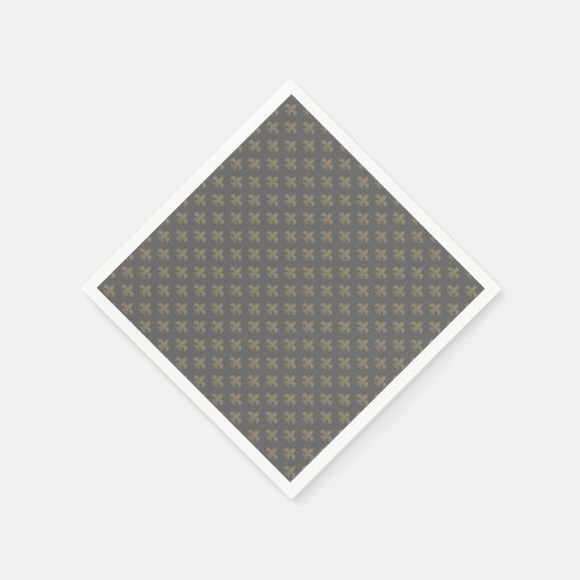 Fleur de lis Pattern + uw afbeelding of tekst Servetten (Hoek)