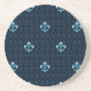 Fleur De Lis Pattern Zandsteen Onderzetter