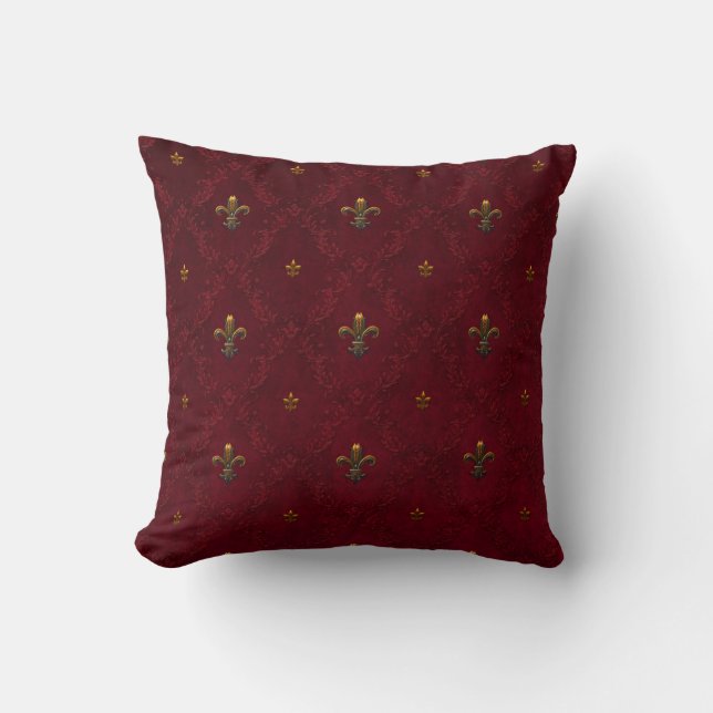 Fleur De Lis Pillow Kussen (Voorkant)