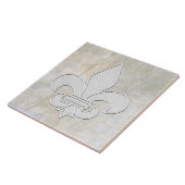 Fleur-de-lis Plaster Kijk Tegeltje (Zijkant)