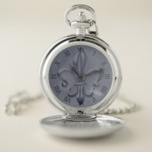 Fleur De Lis Pocket Watch Gold