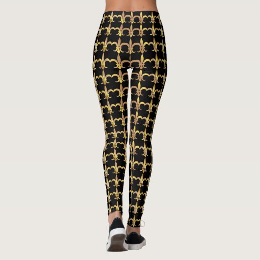 Fleur de Lis Pop Mode Leggings (Achterkant)