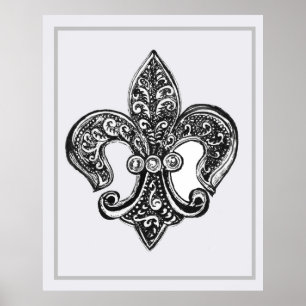 Fleur de Lis Poster