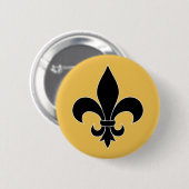 Fleur de Lis Ronde Button 5,7 Cm (Voorkant /achterkant)
