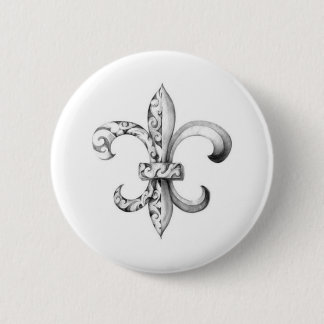 fleur-de-lis ronde button 5,7 cm