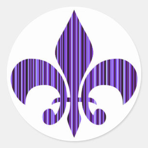 Fleur-de-Lis Ronde Sticker