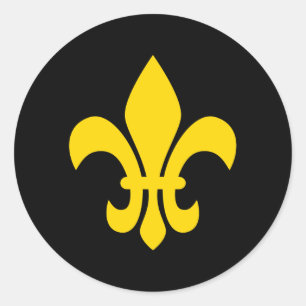 Fleur de Lis Ronde Sticker