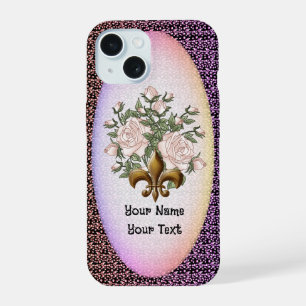 Fleur De Lis Rozen telefoonhoesje iPhone 15 Hoesje